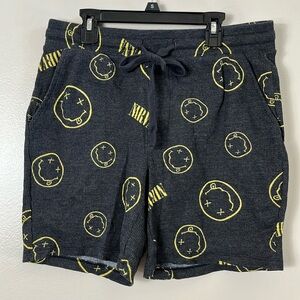 Nirvana smiley face gray short pant men’s size M
